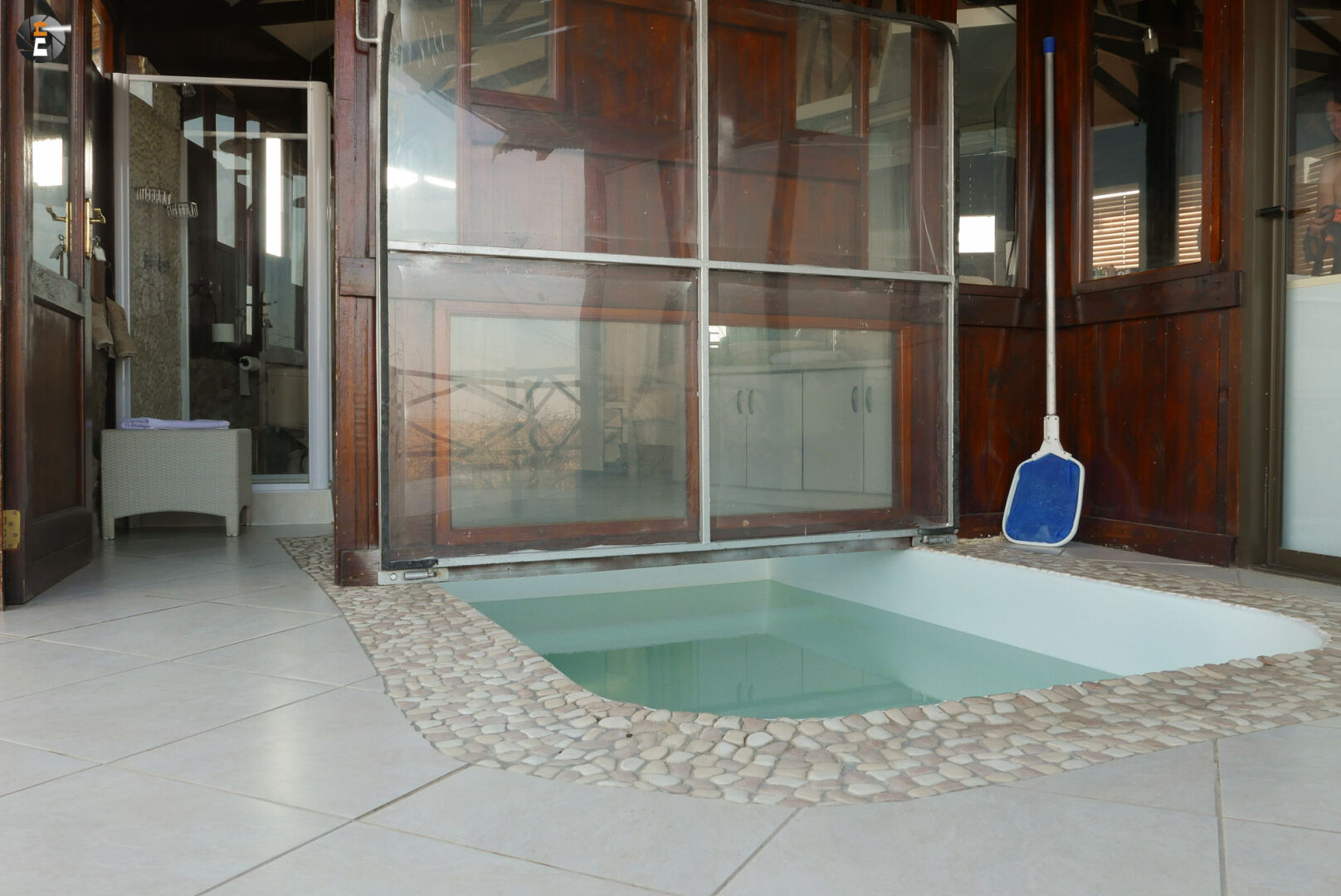 Der Pool unseres Chalets