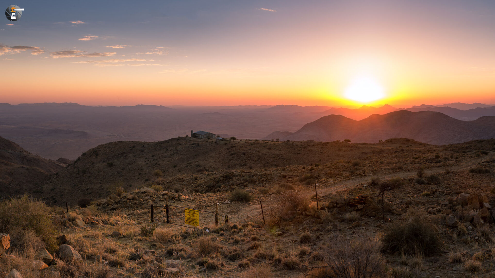 The sun goes down over the Namib
