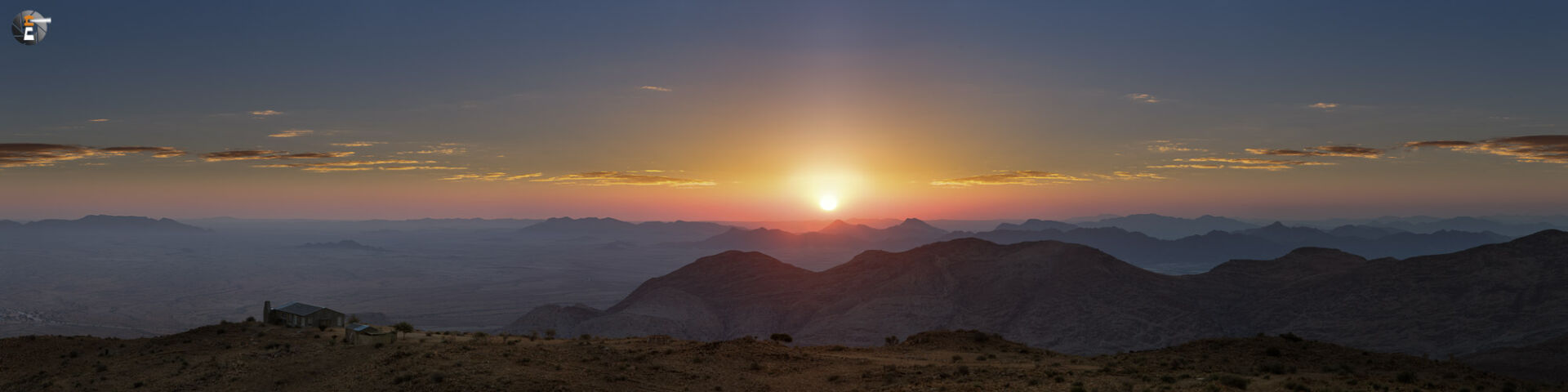 The sun goes down over the Namib