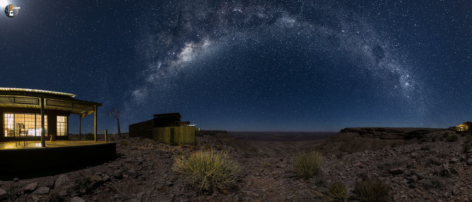 Night stop at the ridge of the canyon