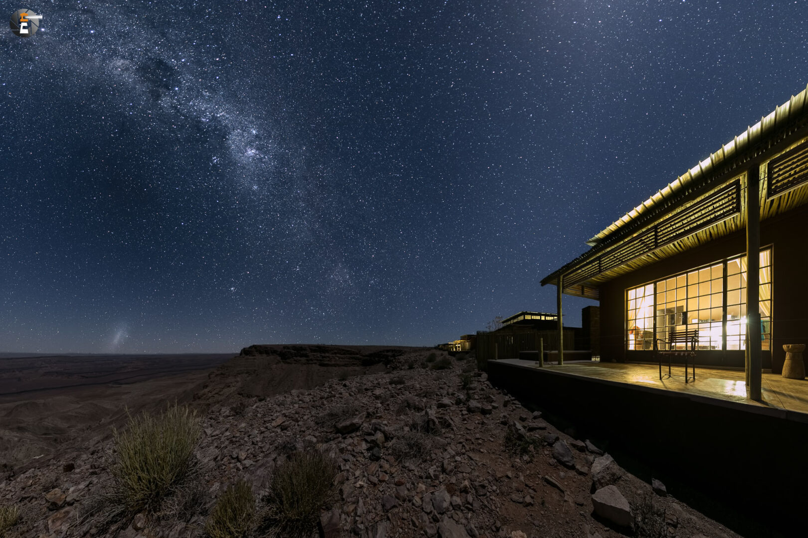Night stop at the ridge of the canyon