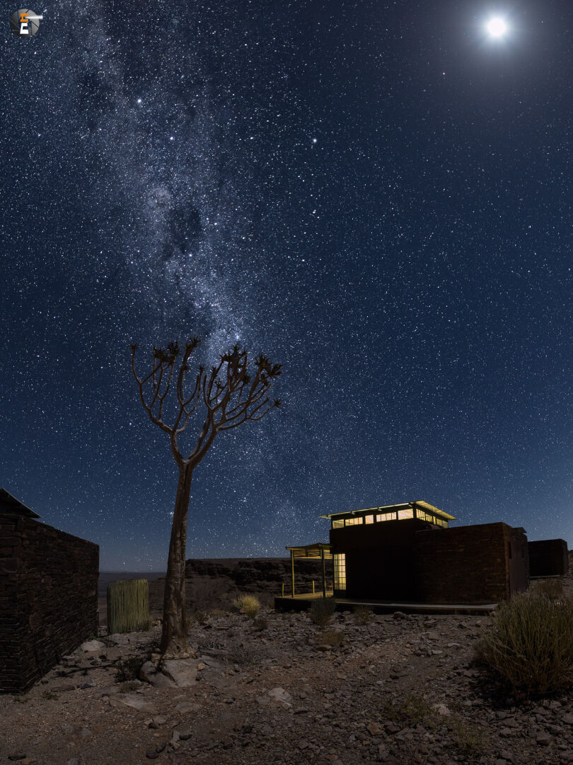 Night stop at the ridge of the canyon