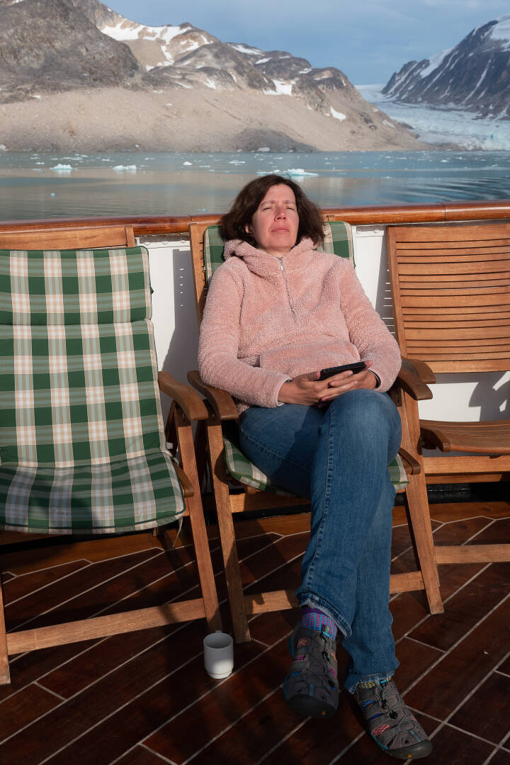 Sonnenbad am Gletscher