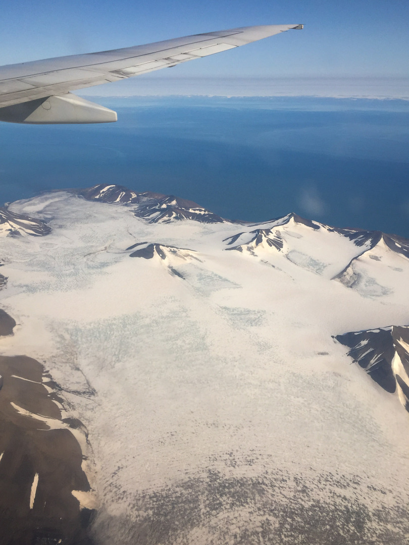 Anflug auf Svalbard