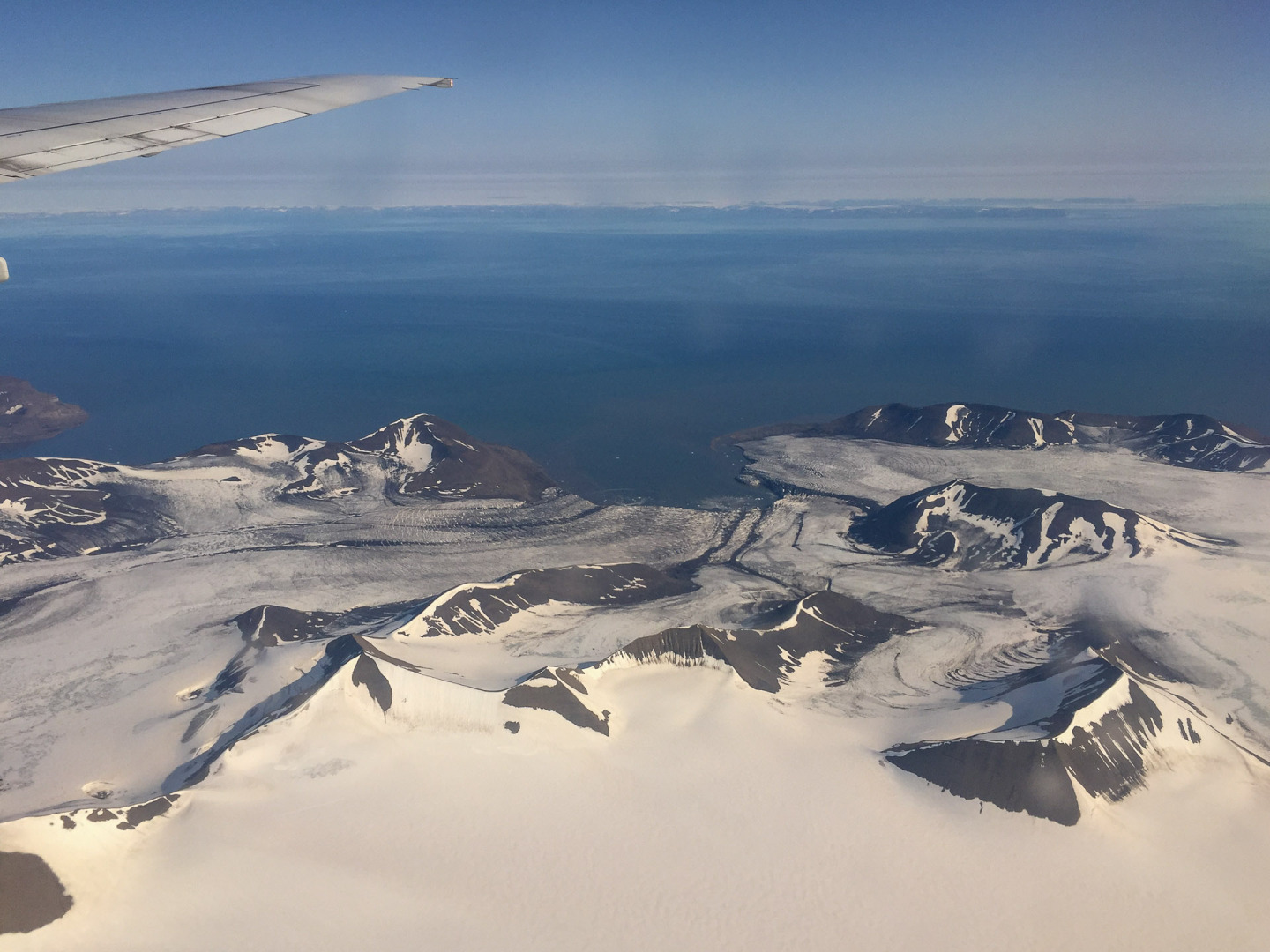 Anflug auf Svalbard