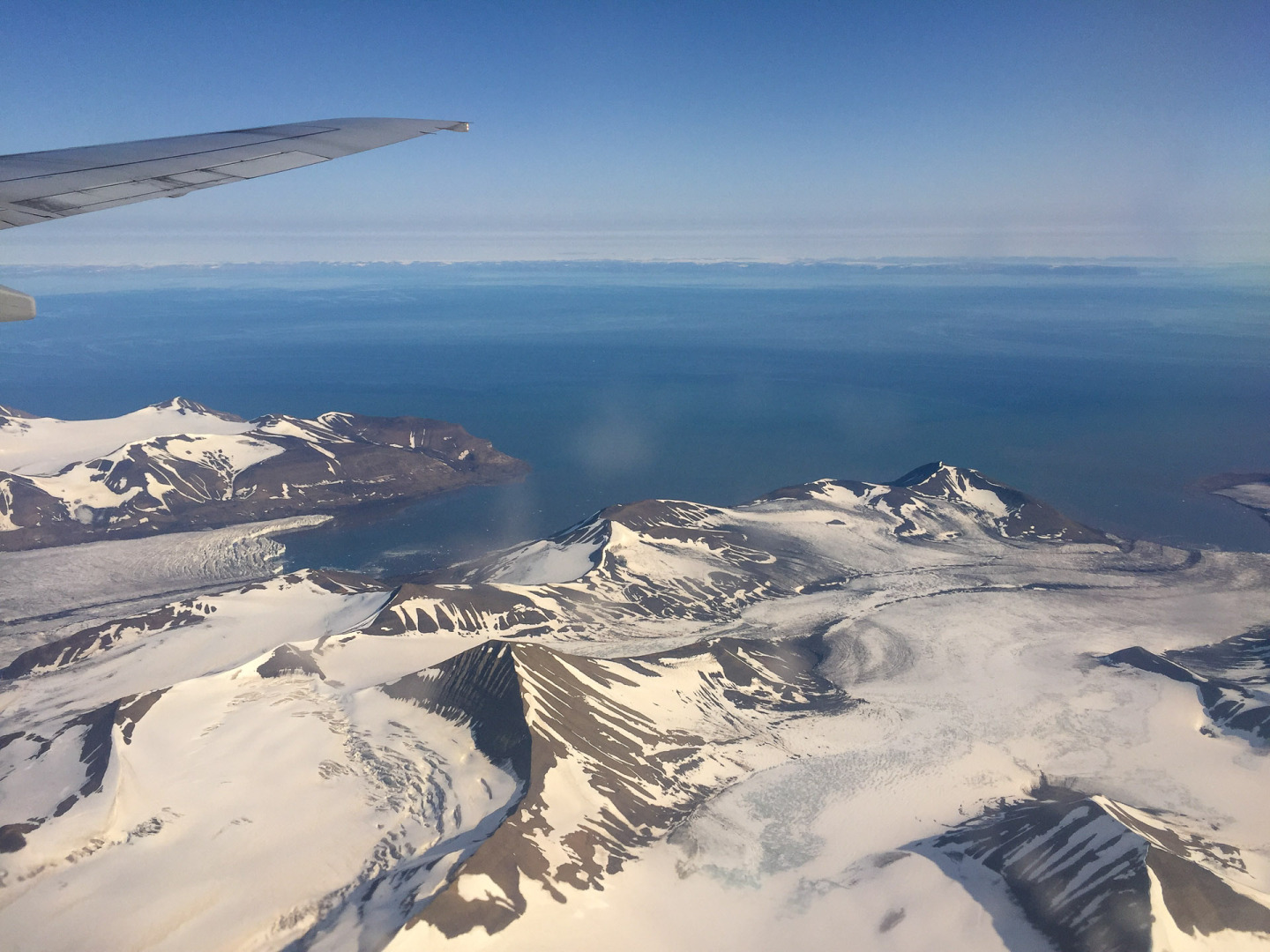 Anflug auf Svalbard
