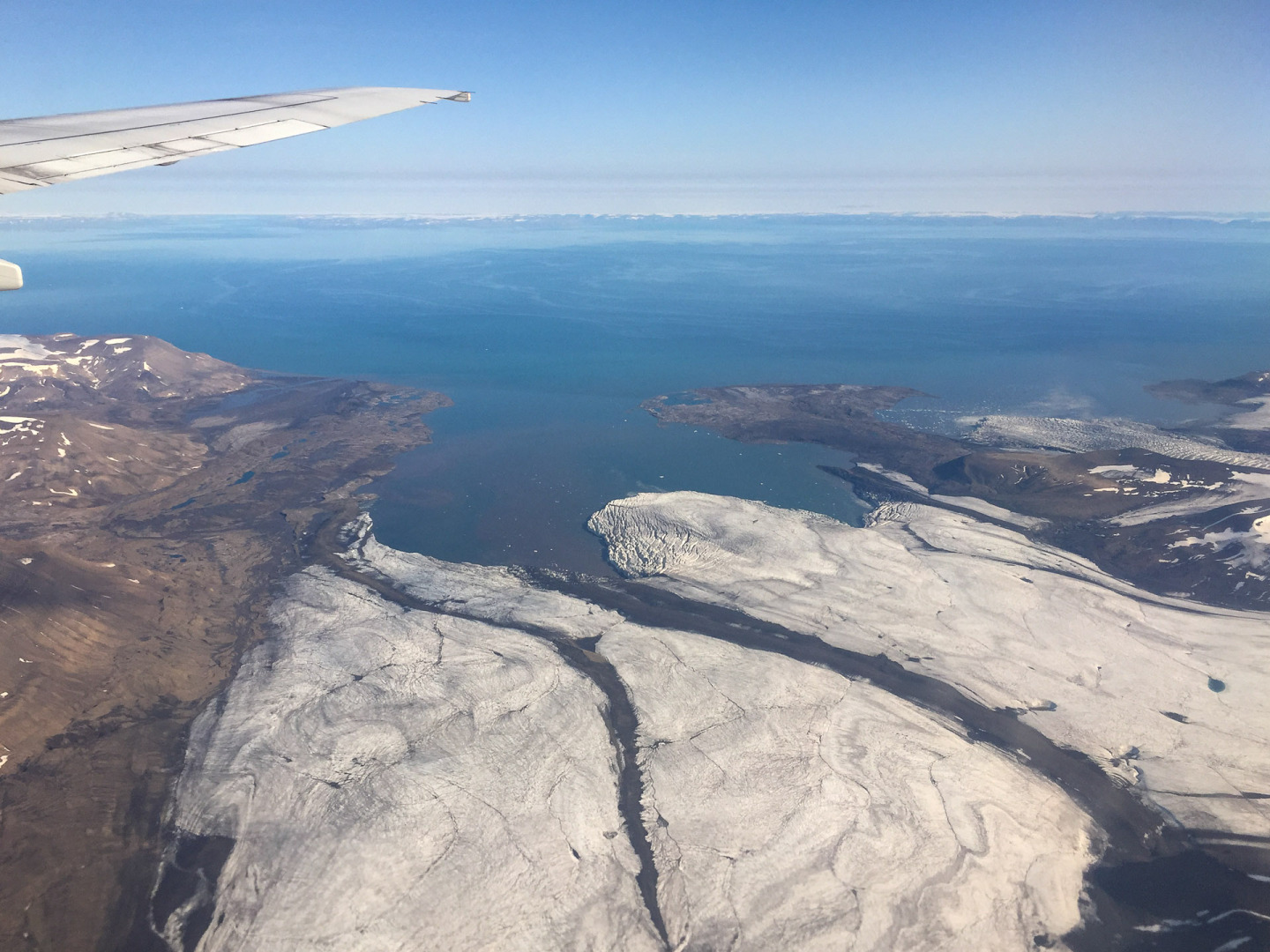 Anflug auf Svalbard