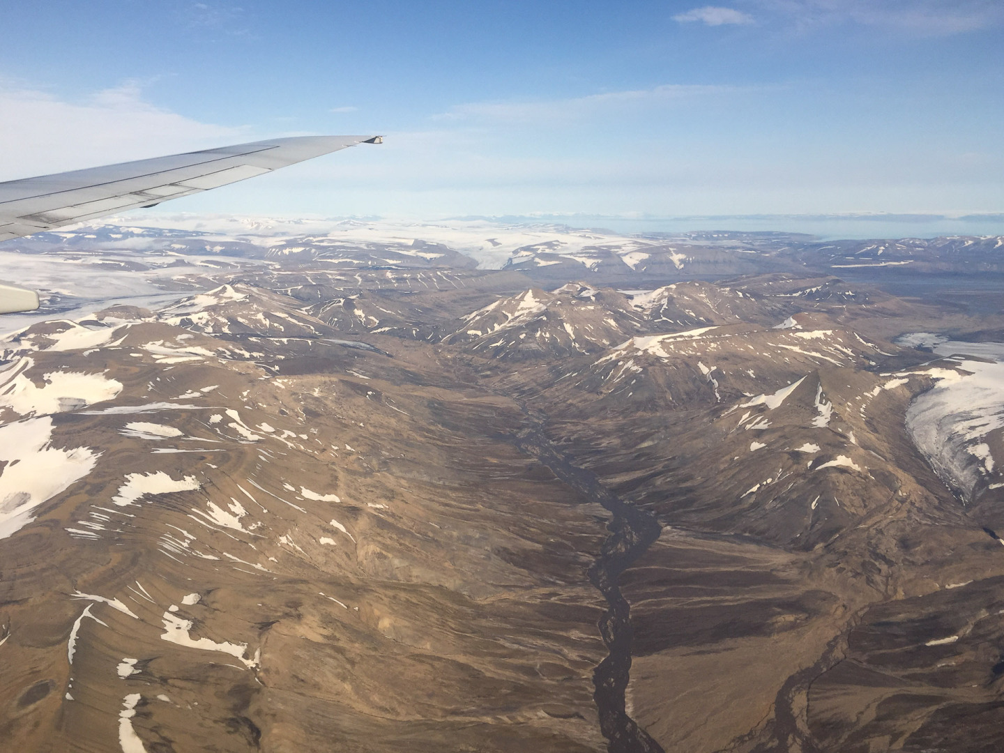 Anflug auf Svalbard