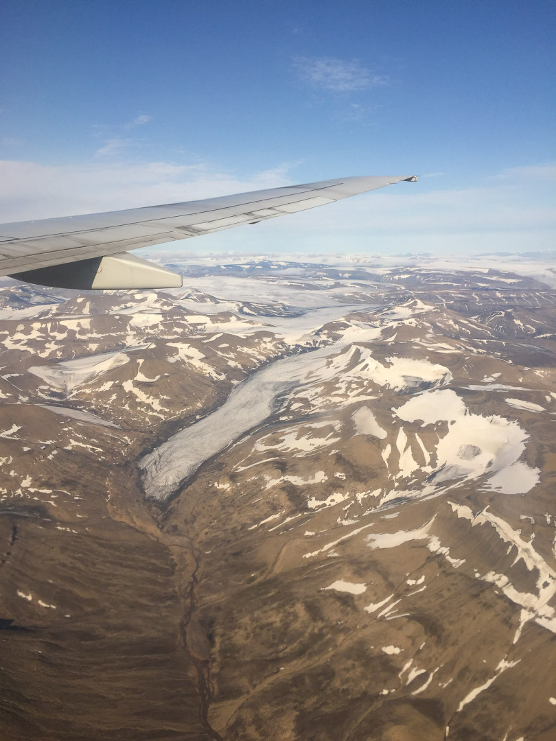 Anflug auf Svalbard