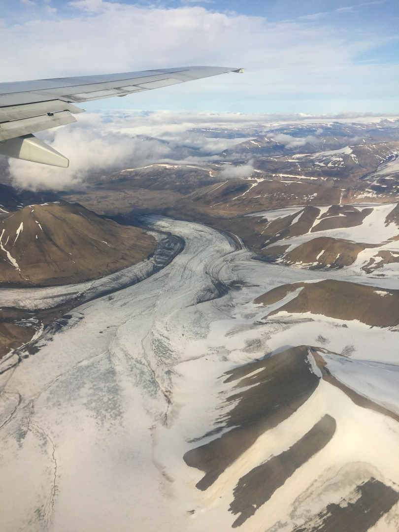 Anflug auf Svalbard