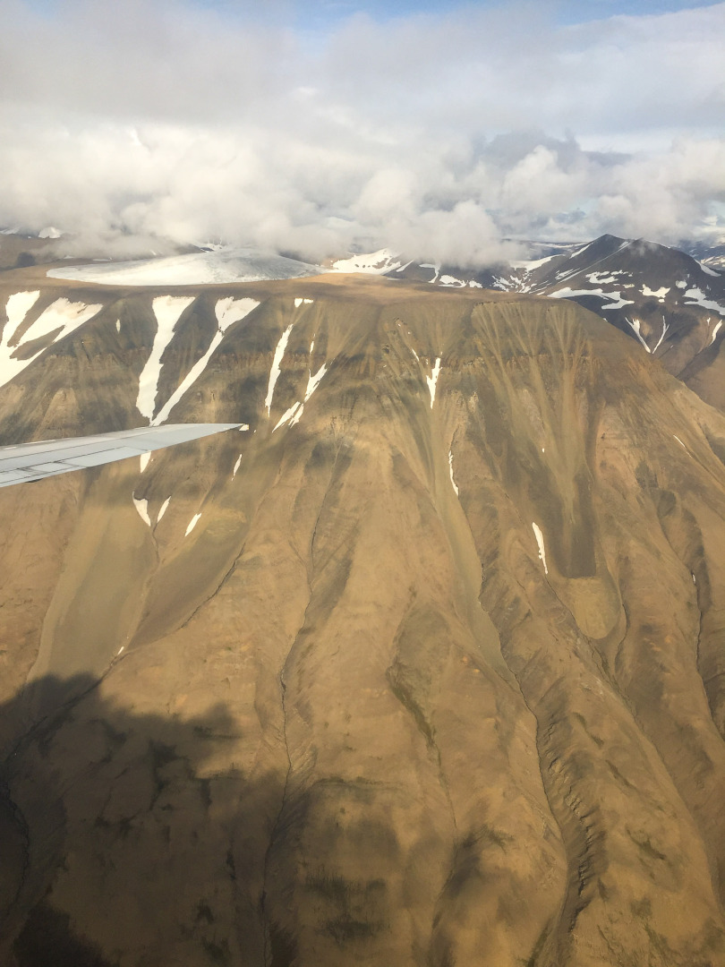 Anflug auf Svalbard