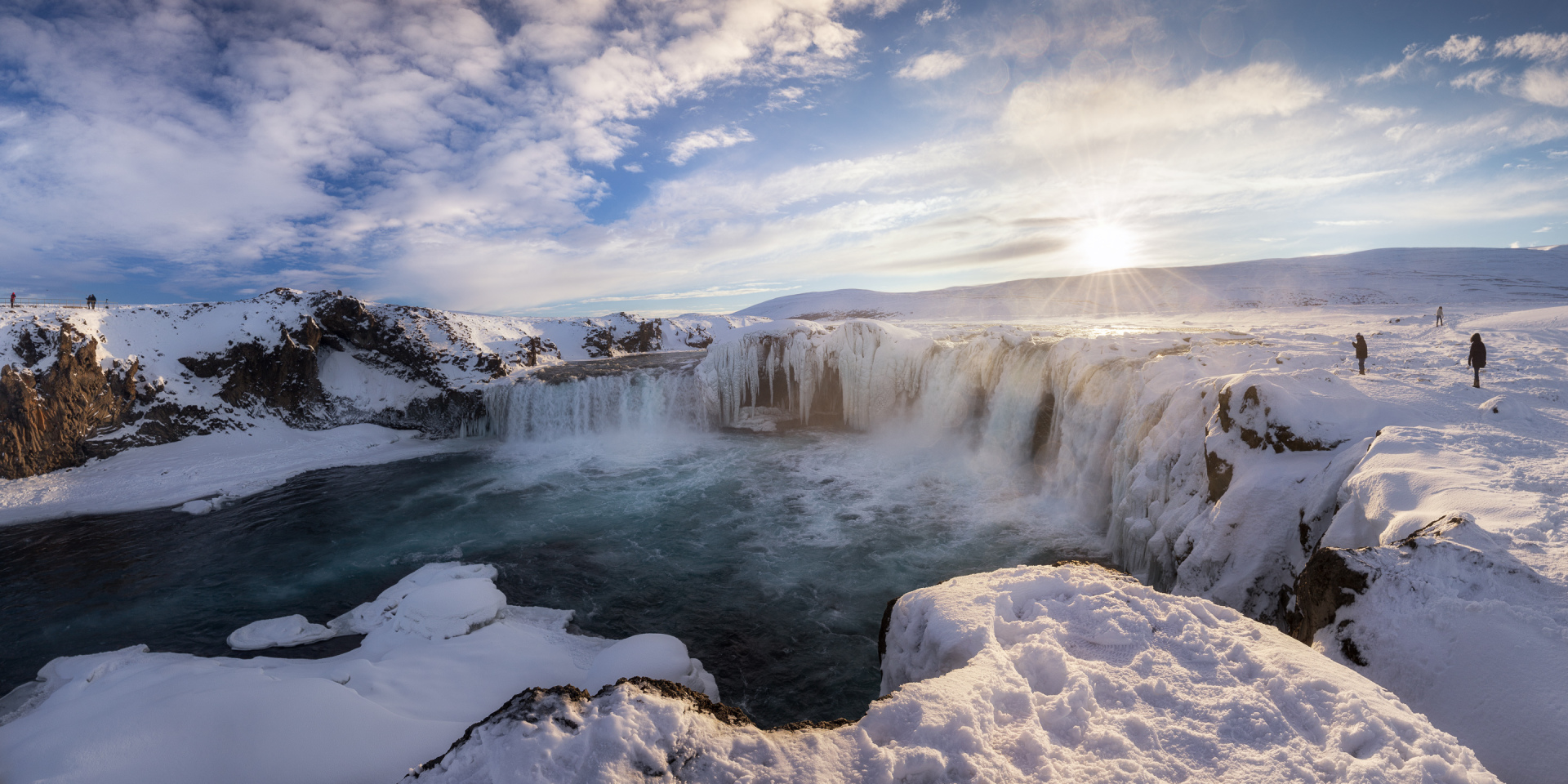 Goðafoss at sunset