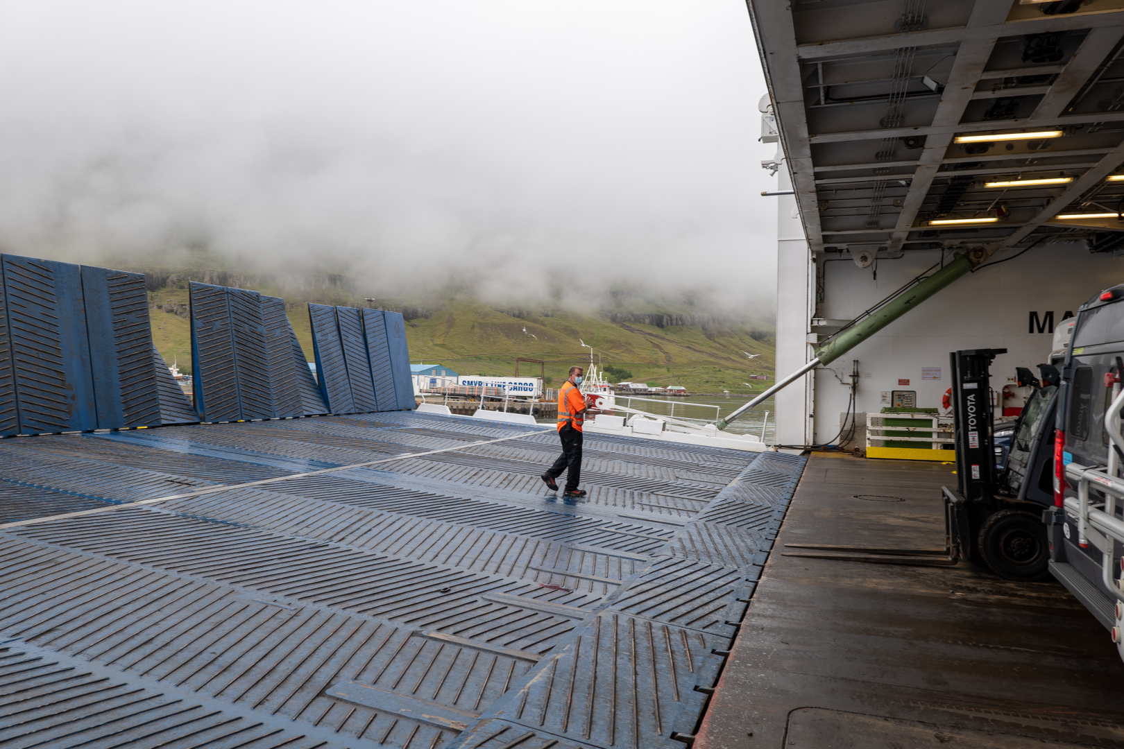 Auf der Fähre zwischen Färöer und Island