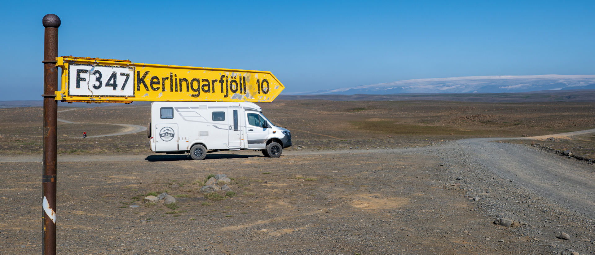 Kerlingafjöll in Sicht