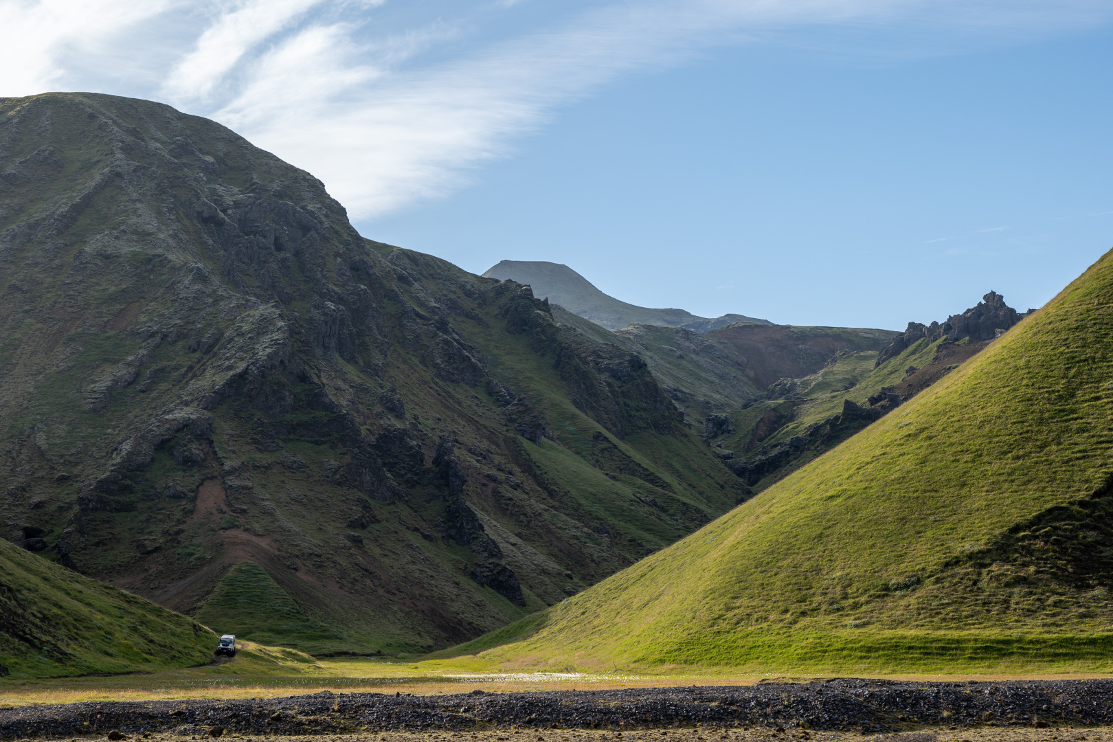 Auf dem Weg in die Þakgil