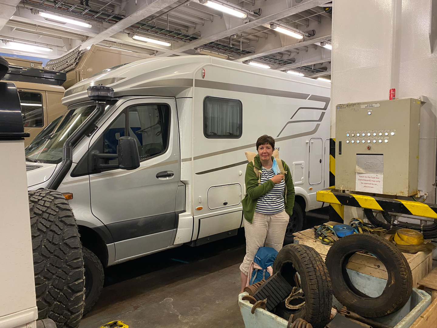 Eingepasst auf der Norönna