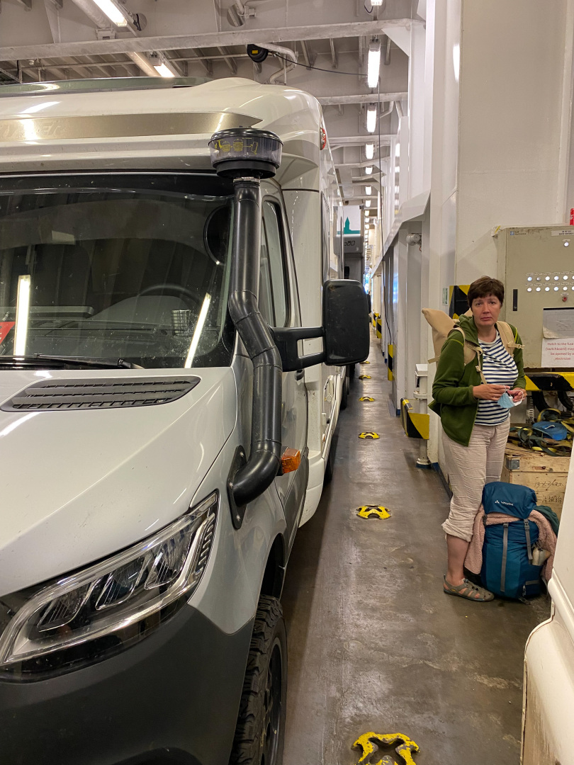 Eingepasst auf der Norönna