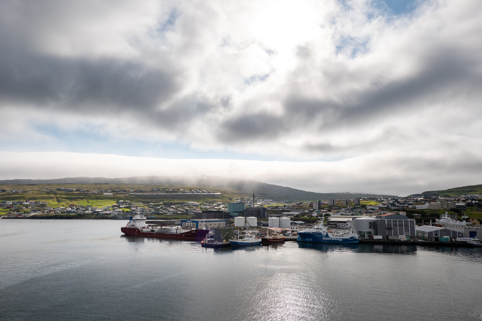 Tórshavn, Blick von der Fähre