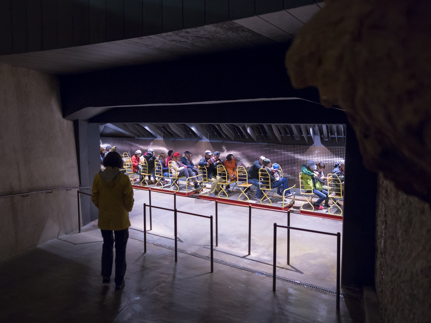 The railway station under the mountain
