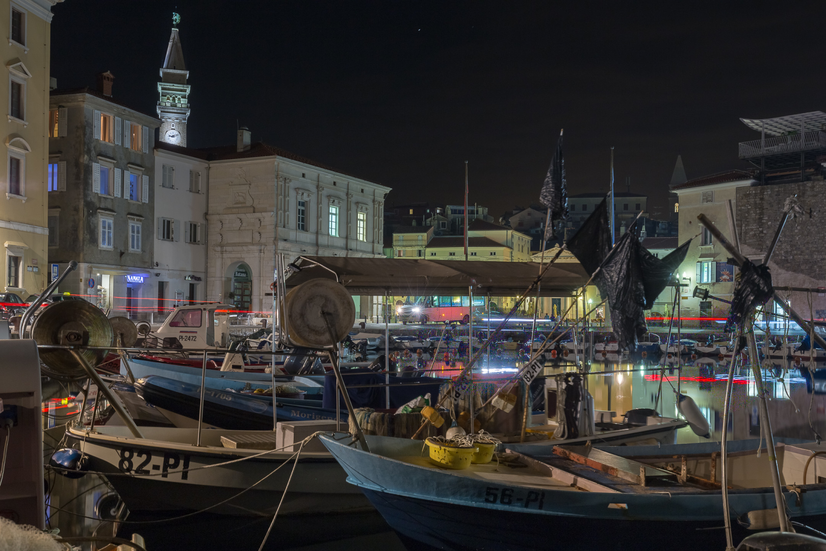 Piran by night