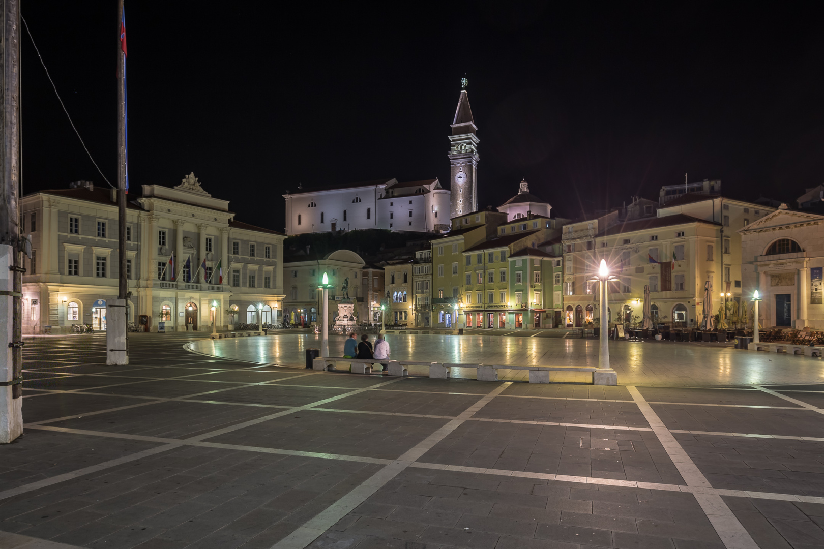 Piran by night
