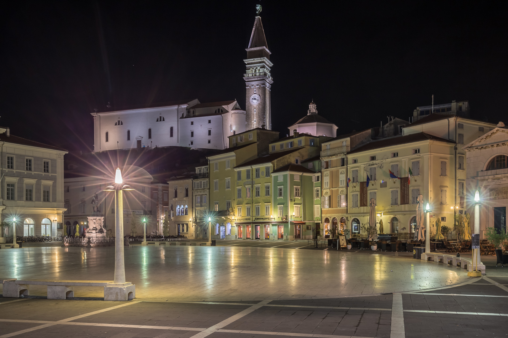 Piran by night